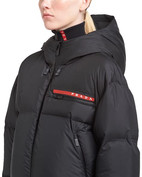 prada long puffer coat|prada puffer jacket price.